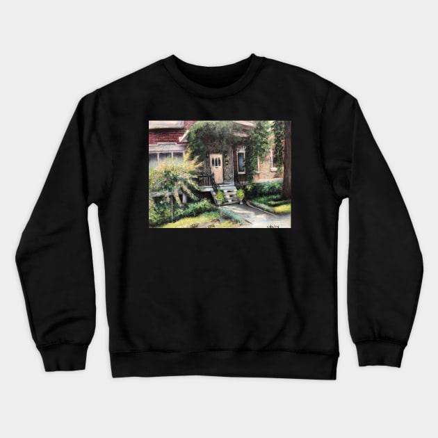 The B & B - A Lovely Place to Stay Crewneck Sweatshirt by artdesrapides